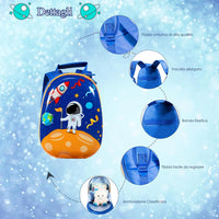 Set di Valigia per Bambini, 18" Valigia+ 12" Zaino, 2 Pezzi, con Ruote Girevoli a 360° e Maniglia Retrattile, Ideale per Viaggiare in Modo Comodo e Divertente (Modello 13)