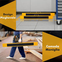 2 Cavalletti da Lavoro Pieghevoli, Coppia di Cavalletti in Metallo per Segare, Carico Fino a 275 kg (Modello 1)