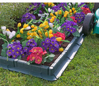 La bordatura di decorazione in plastica per il prato, VERDE â€“ 5 m di lunghezza x 6 cm 