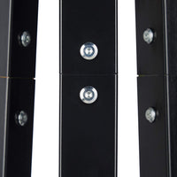 Appendiabiti da terra in metallo per cappotti giacche corridoio ingresso 175 cm nero 13_0002199