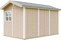 Casetta da giardino di qualit? premium 8,68 m² - H252x250x412 cm - Timbela M914A-TERRA BROWN