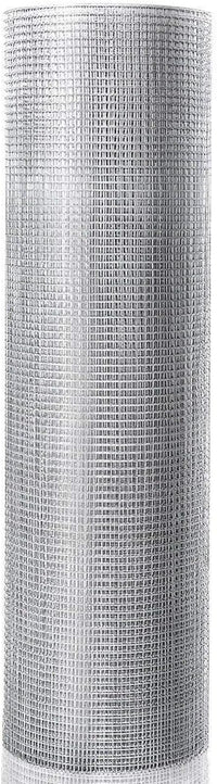 Rotolo di Rete Metallica Zincata, Rete da Pollaio Elettrosaldata Spessore 0,6 mm, Rotolo 15m (1,2 x 15M)