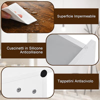 Cassapanca Porta Giochi per Bambini, Scatola di Giocattoli in Legno 2 in 1 con Coperchio, Cassapanca Contenitore da Cameretta Soggiorno Ingresso, 90x45x45,5 cm