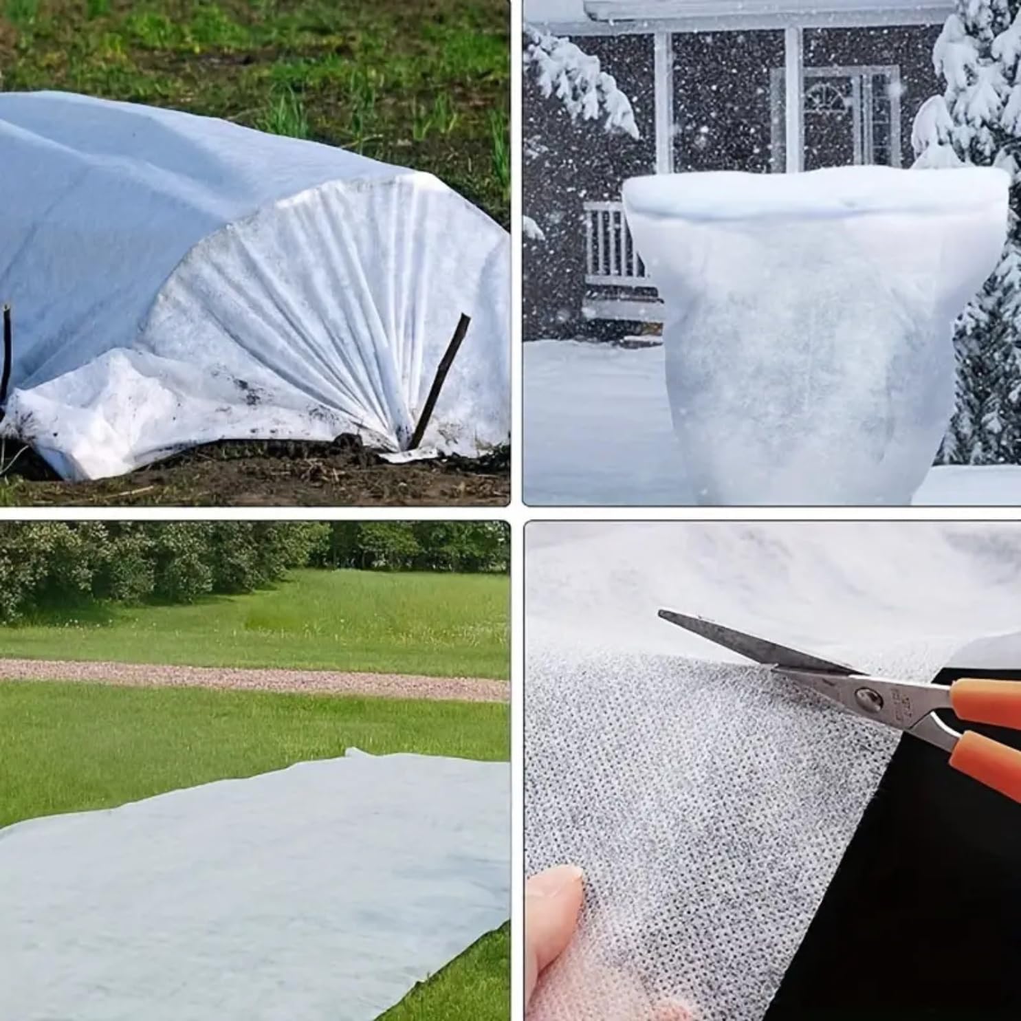 Tessuto Ortoclima Telo Piante in Tessuto Non Tessuto 30 g/m2, Copripiante da Gelo 2,4x10 m, Protezione Piante Inverno