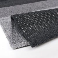 Tappeto Cucina Bagno Puro Cotone Assorbente Intrecciato a Mano Grigio 55x240 cm