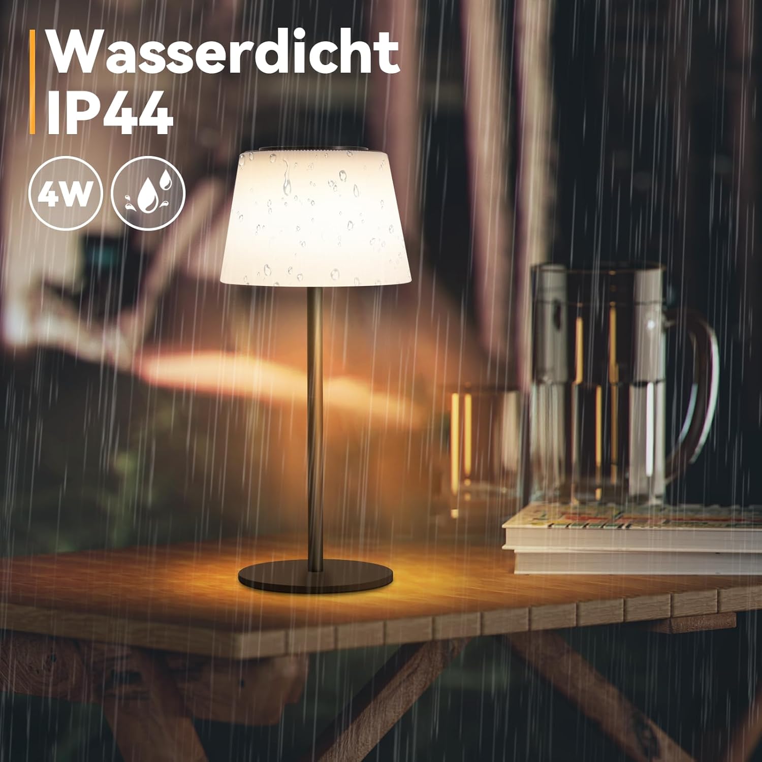 ZMH Lampada da tavolo LED moderna touch dimmerabile 3600mAh batteria per soggiorno