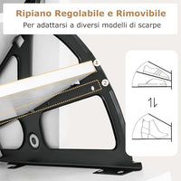 Scarpiera Slim in Legno, Portascarpe a 4 Livelli con 2 Cassetti a Ribalta, con Ripiano Aperto, Mobile Porta Scarpe per Ingresso Corridoio, 60x24x102 cm (Bianco)