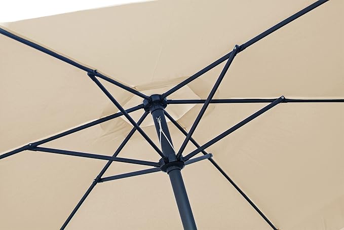 Ombrellone quadro 3x3 m ecru O850005/E 