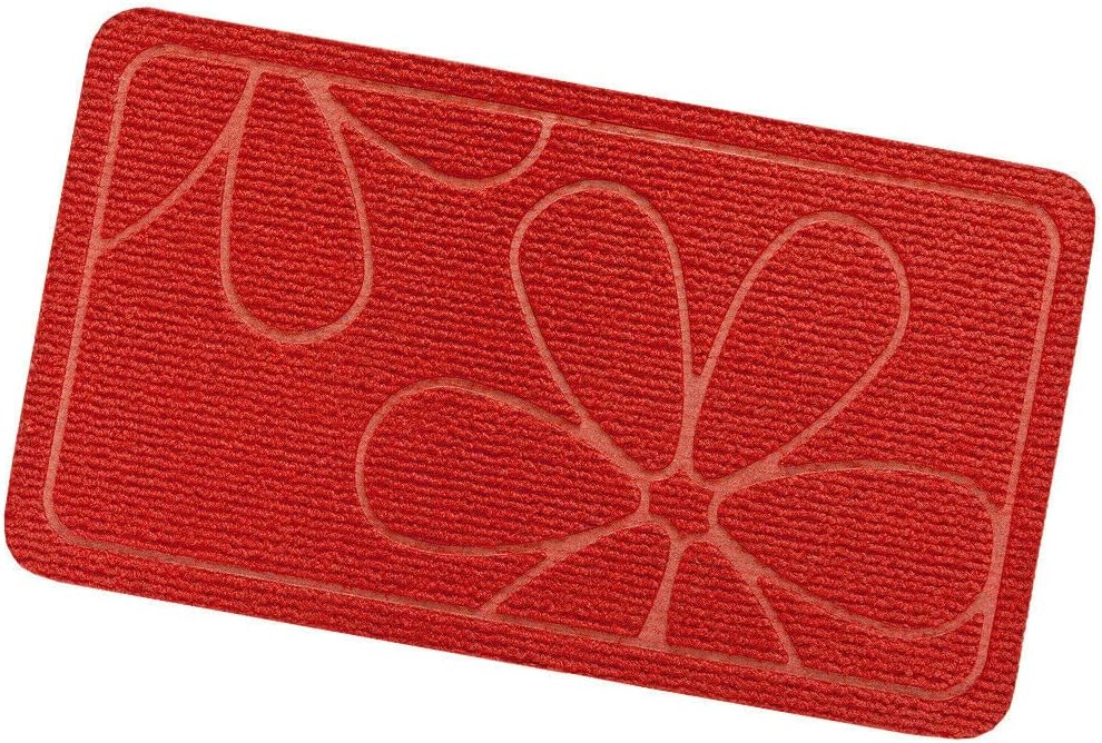 Zerbino Ingresso Assorbente Antiscivolo Asciugapassi Interno Esterno Rosso Made In Italy