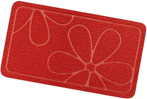 Zerbino Ingresso Assorbente Antiscivolo Asciugapassi Interno Esterno Rosso Made In Italy