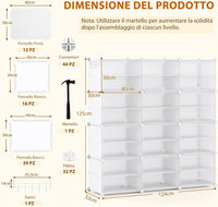 Scatole per Scarpe, Set di 12 Organizzatori Porta Scarpe Impilabili, Contenitore per Scarpe in PP Trasparente, per Ingresso, Corridoio e Armadio, Nero (Bianco)