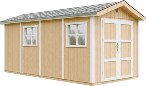 Casetta da giardino di qualit? premium 11,47 m² - H252x250x530 cm - Timbela M915C-HARVEST HONEY