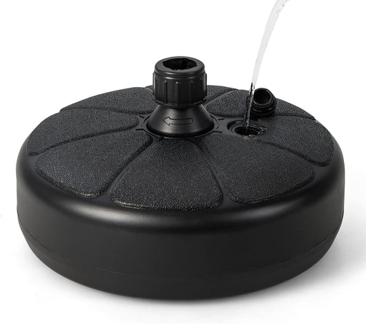 Base Ombrellone da 37 CM Adatta a Ombrelloni con Palo 38 MM, Base per Ombrellone da Giardino da Riempire di Acqua/Sabbia, Supporto per Ombrellone da Giardino Terrazzo Bordo Piscina