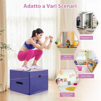 Materassino Ginnastica, Tappetino da Ginnastica Pieghevole con Schiuma EPE e Pelle PVC Antiscivolo e Maniglia, Tappetino da Esercizio a Forma di Cuneo per Casa e Palestra