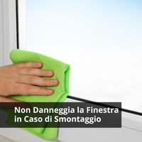 Innoliving Guarnizione Universale per Finestre INN-52001, Compatibile con Condizionatori d’Aria Portatili, Design Regolabile fino a 4m, Materiale Impermeabile TERYLENE, Sistema a Velcro con Zip