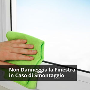 Innoliving Guarnizione Universale per Finestre INN-52001, Compatibile con Condizionatori d’Aria Portatili, Design Regolabile fino a 4m, Materiale Impermeabile TERYLENE, Sistema a Velcro con Zip