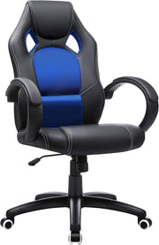 Poltrona Girevole Sedia Direzionale Ergonomica da Ufficio Studio Regolabile con Rotelle OBG56L