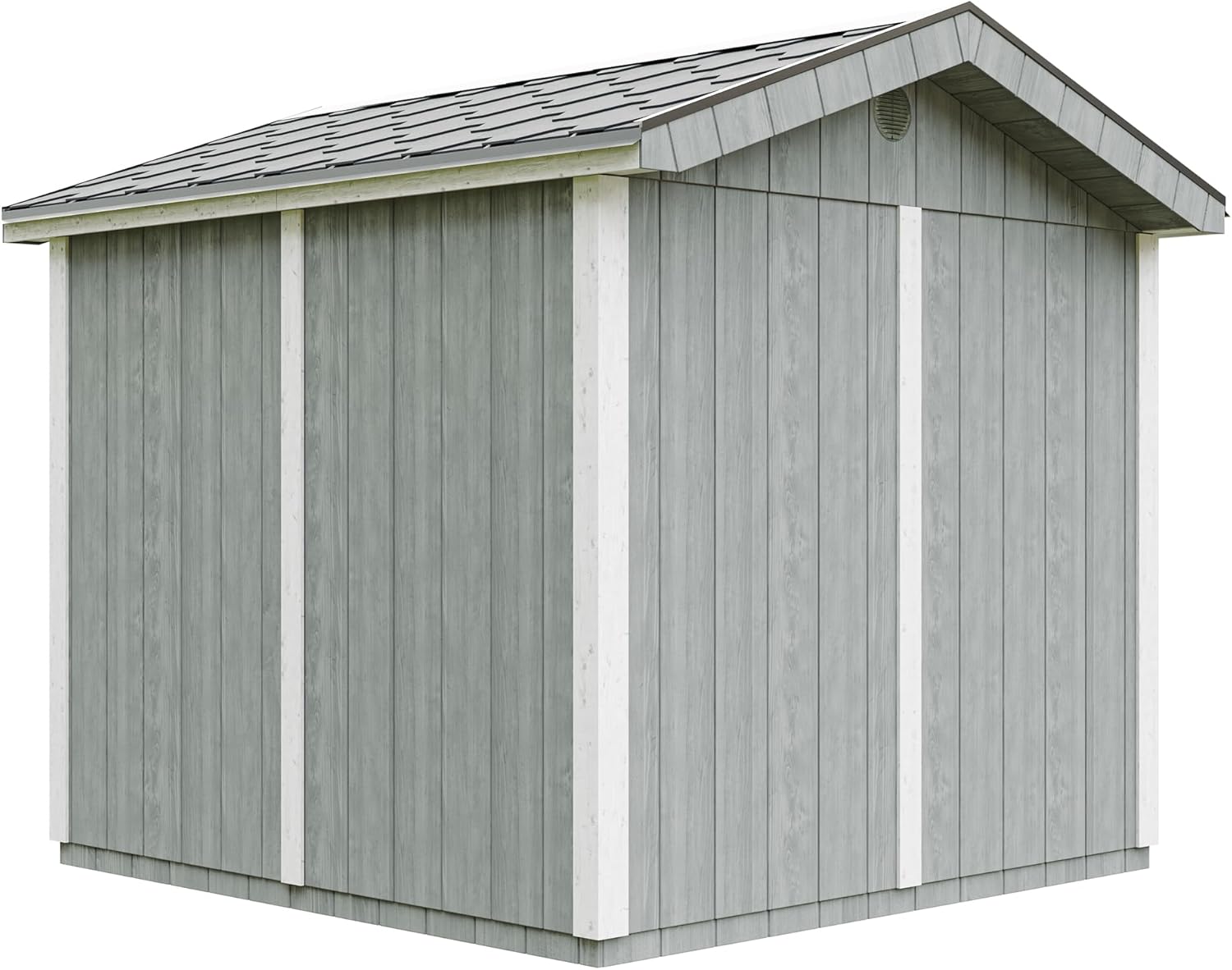 Casetta da giardino di qualit? premium 5,9 m² - H252x250x294 cm - Timbela M913-CAVERN STEEL