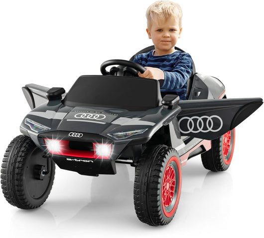 Audi Auto elettrica per Bambini, 12V Macchina Elettrica con Telecomando Luci LED e Musica, Velocità 3-6,5 km/h, Auto Sportiva per Bambini 3 Anni+