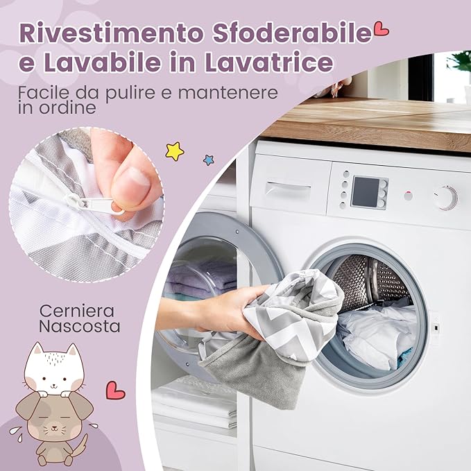 Divano per Cani 70 x 41 x 40 cm, Letto Morbido con Cuscino Imbottito, Copertura Removibile e Lavabile e Gambe, Poltrona per Cani in Velluto, capacità di Carico 50 kg