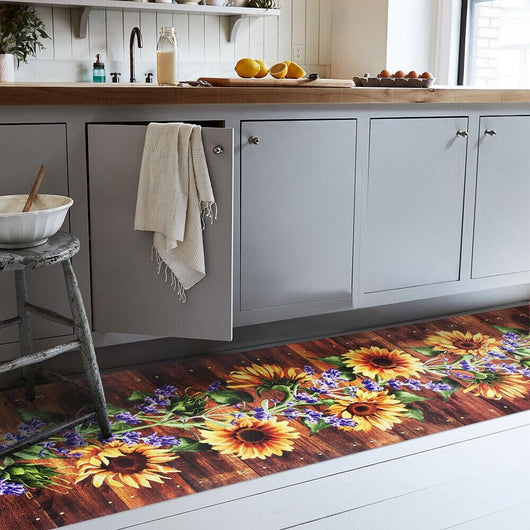 Tappeto Cucina Gomma Pvc 51x210 cm Antimacchia Passatoia Antiscivolo Antisfilo Lavabile Dis_K