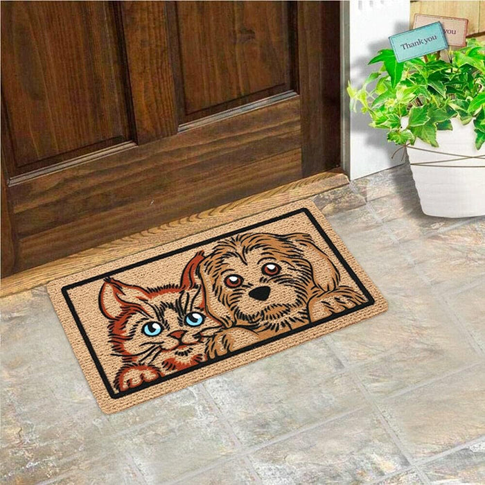 Zerbino Ingresso Antiscivolo Asciugapassi Entrata Assorbente Rettangolare 40X70 cm Dis.F