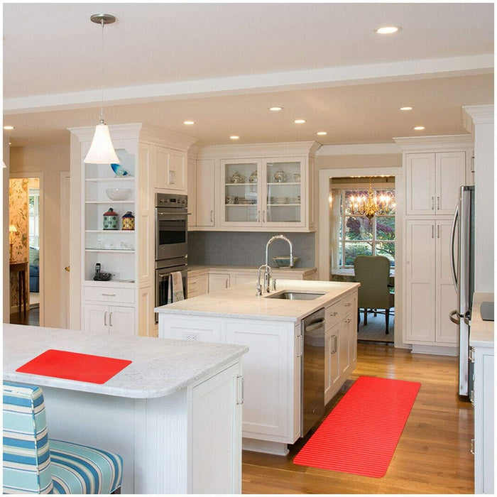 Tappeto Gomma Bordo Piscina Rotolo 15 MT Multiuso Lavello Rosso