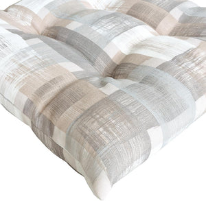 Set 4 Cuscini Sedia Shabby Chic Morbidi Imbottiti Ovatta Universali Coprisedie Cotone Lavabile