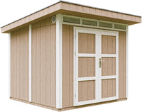 Casetta da Giardino di QUALITÃ€ PREMIUM 5,9mq-L279xW293cm - TIMBELA M903A-TERRA BROWN