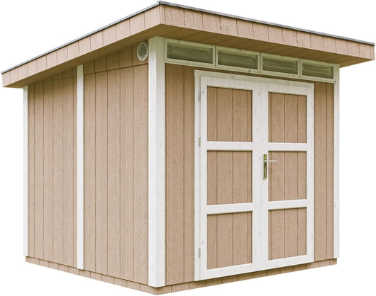 Casetta da Giardino di QUALITÃ€ PREMIUM 5,9mq-L279xW293cm - TIMBELA M903A-TERRA BROWN