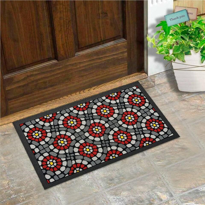 Zerbino Gomma Morbida Tappeto Ingresso Asciugapassi Antiscivolo 40x70 cm Dis.Y