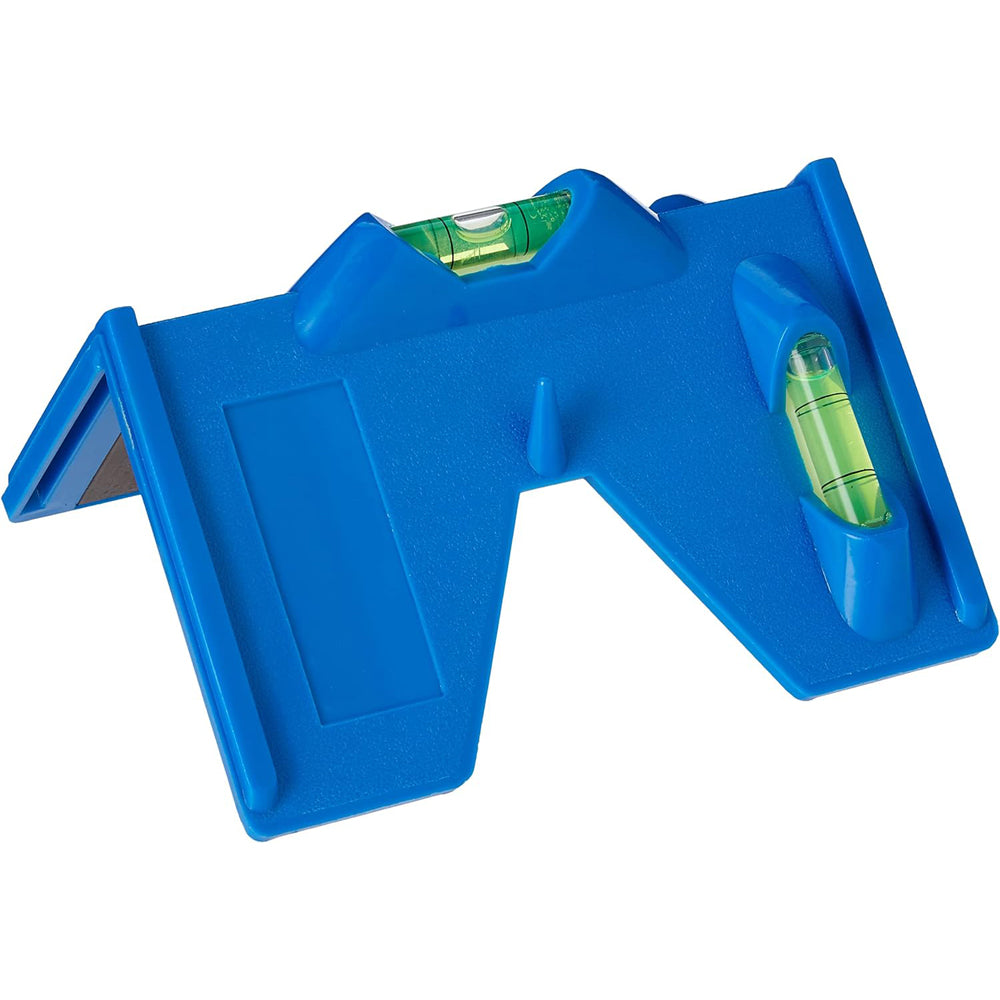 LIVELLA LIVELLO ANGOLARE A 3 BOLLE PER PALI DI RECINZIONE PALO SILVERLINE SL05