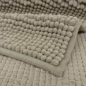 Tappeto Bagno Confortevole Scendiletto 65x130 cm Morbido Antiscivolo Pelo Lungo Marrone