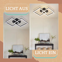 ZMH Lampada da soffitto plafoniera LED moderna 24W design elegante per camera letto corridoio