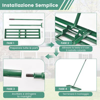 Rastrello Livellatore per Prato, Attrezzo per la Livellatura del Prato con Manico Ergonomico, Livellatrice per Giardino, Cortile, Campo da Golf, Fattoria e Pascolo (106 x 25 cm)