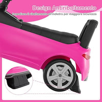 Mercedes Benz Macchinina Cavalcabile a Spinta per Bambini, Auto da Gioco con Volante Clacson e Suono, Spazio di Archiviazione, Auto a Spinta per bambini 1-3 Anni (Rosa)