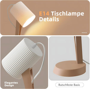 ZMH Lampada da tavolo country moderna con cavo interruttore a levetta per soggiorno