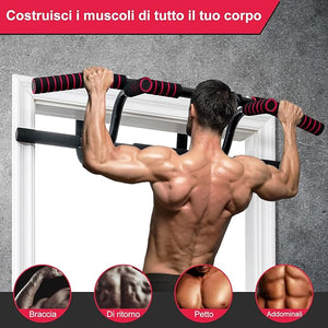 Sbarra Portatile per Trazioni, Barra da Appendere per Allenamento sulla Porta, Sbarra Multifunzionale per Chin Up per Casa e Palestra, Carico 150 kg