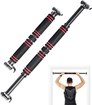 Sbarra per Trazioni per Porta, Barra per Chin Up, Sbarra Orizzontale Montaggio Senza Viti, Lunghezza Regolabile 65-100 cm, Ideale per Allenarsi a Casa e in Palestra