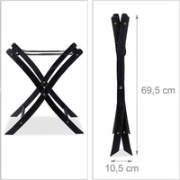 Portapacchi per valigia pieghevole in legno nero 13_0002162