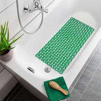 Tappeto Doccia Vasca Ventose Antiscivolo Tappetino Bagno Pvc 35x75 cm Antimuffa Verde