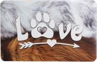 Tappeto Sottociotola Tovaglietta 30x46 cm Pvc Impermeabile Antisfilo Antiscivolo Cane Gatto Dis.D