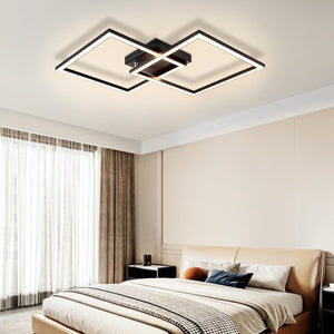 ZMH Lampada da soffitto plafoniera LED moderna 24W bianca calda design per cucina