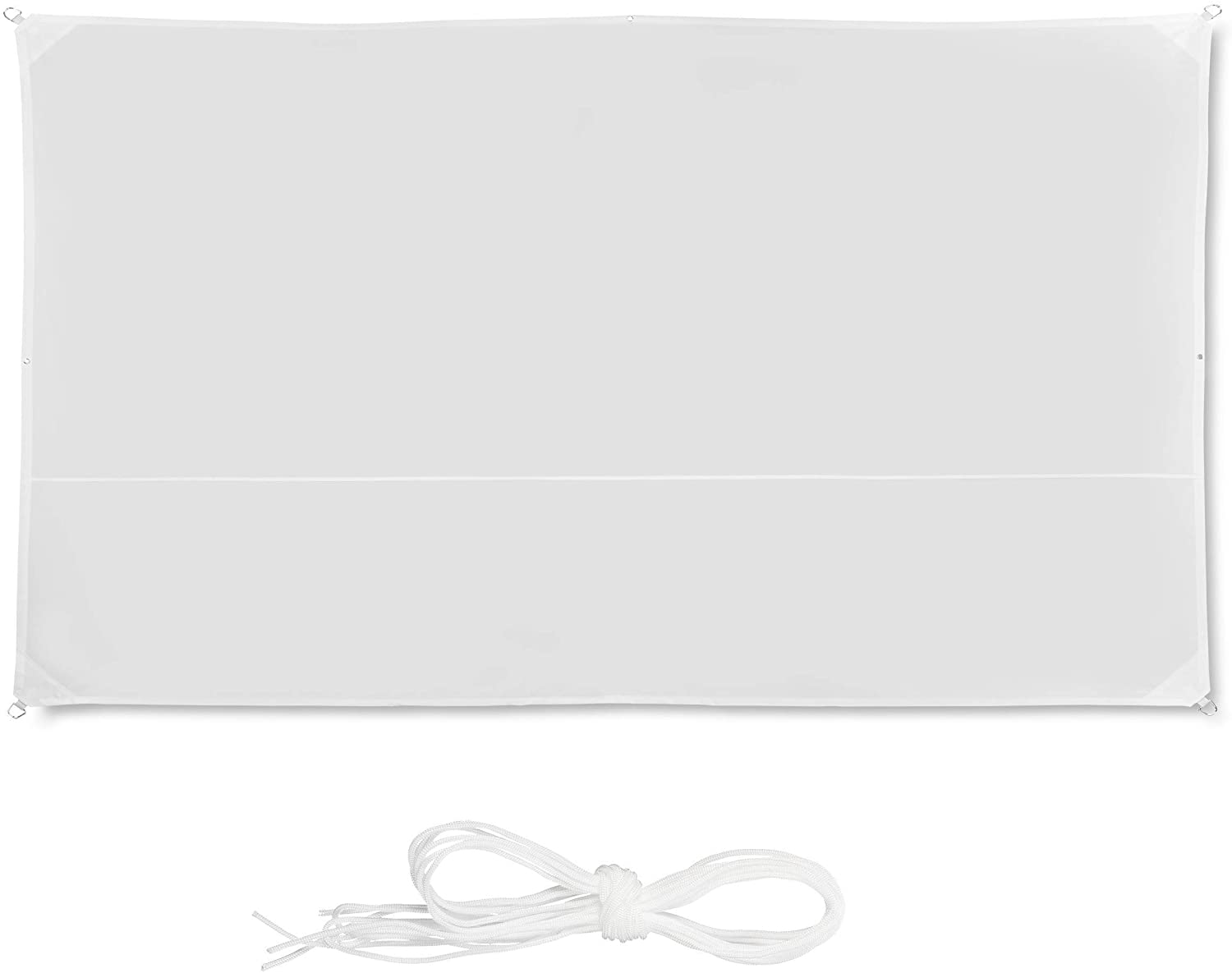 Vela ombreggiante rettangolare 2 x 4 m bianca 13_0002931_2