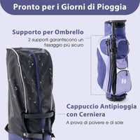 Set Completo di Mazze da Golf per Donna, con Driver 460CC 1, Fairway 3, Ibrido 5, Ferri 5, 6, 7, 8, 9, P e S, Putter e Borsa Portatile Leggera, Destrorso