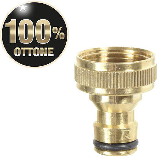 PRESA ATTACCO RUBINETTO FILETTATA IN OTTONE 3/4" 20x27mm RIBIMEX PRA/RLB.4201