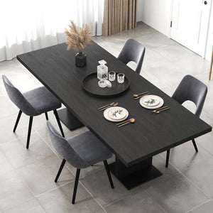 Set 2 Sedie da Pranzo, Sedie Imbottita con Cuscino in Spugna, Gambe in Metallo, Piedini Regolabili 60 x 46 x 84 cm, Capacit¨¤ di Carico 150 kg, per Soggiorno, Ristorante e Caff¨¨, Grigio