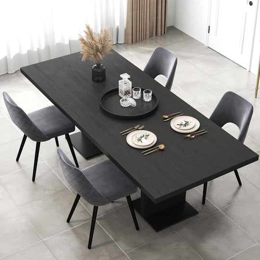 Set 2 Sedie da Pranzo, Sedie Imbottita con Cuscino in Spugna, Gambe in Metallo, Piedini Regolabili 60 x 46 x 84 cm, Capacit¨¤ di Carico 150 kg, per Soggiorno, Ristorante e Caff¨¨, Grigio