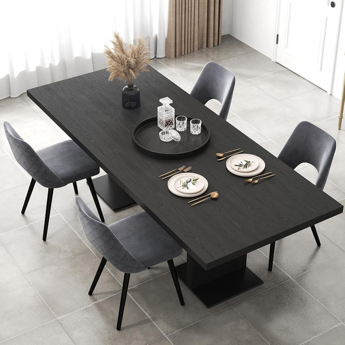 Set 2 Sedie da Pranzo, Sedie Imbottita con Cuscino in Spugna, Gambe in Metallo, Piedini Regolabili 60 x 46 x 84 cm, Capacit¨¤ di Carico 150 kg, per Soggiorno, Ristorante e Caff¨¨, Grigio