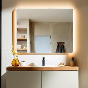 Specchio Bagno con Luce Led ZEUS 80x60 cm, Striscia led Luce Naturale 4000K, Specchio Retroilluminato Bagno 24V